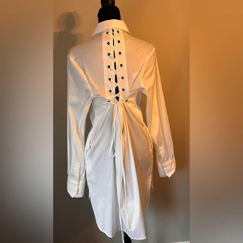 Kendall & Kylie White Long Sleeve Dress - Picture 4 of 7